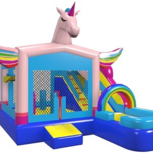 Unicorn Waterslide Bouncer